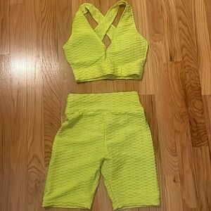 Fashion Nova Neon Workout Set